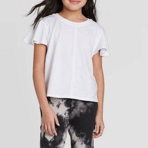 Art Class Girls' Cotton Knit T-Shirt  White XXL/18